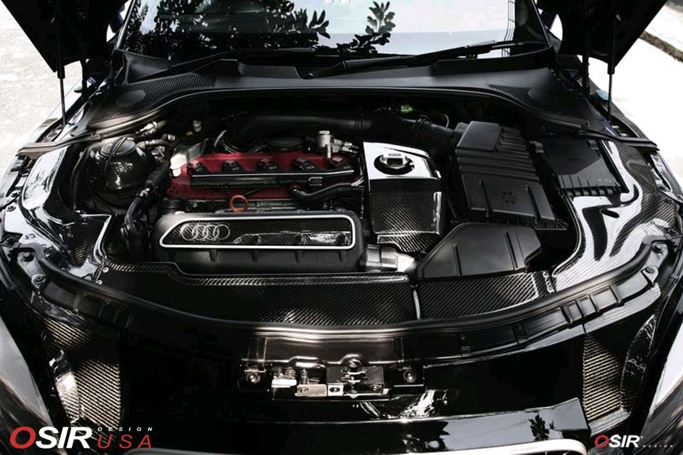 OSIR Design USA: Engine Bay Covers TTMK2 - Carbon Fiber - Audi TT