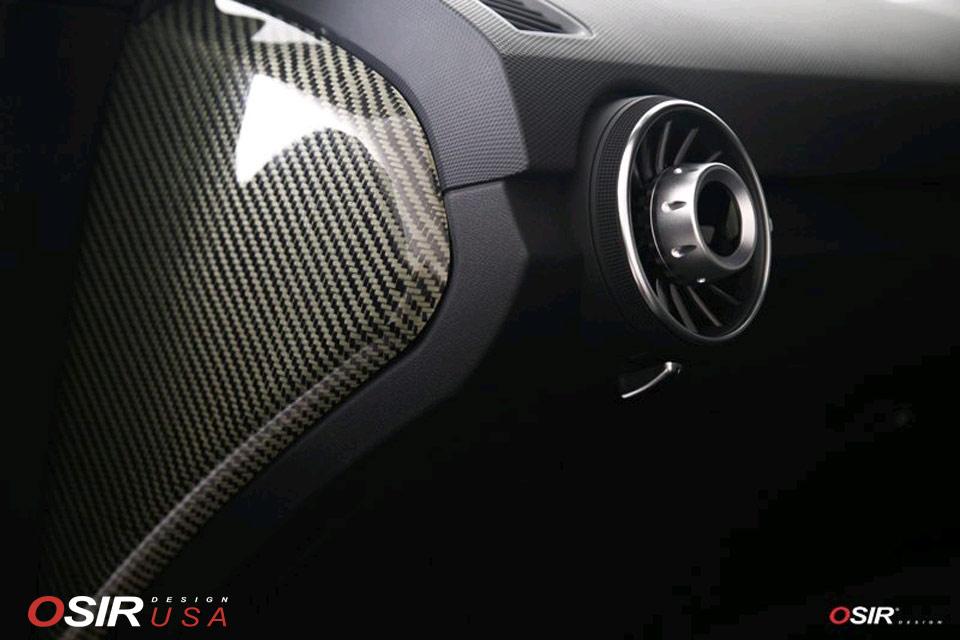 OSIR Design USA: Dash Side Covers TTMK3 - Carbon Fiber - Audi TT / TTS / TT  RS Mk3